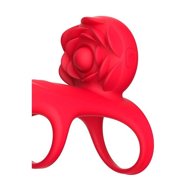 Adam & Eve Cock Ring – Rechargeable, Wireless Remote – Red