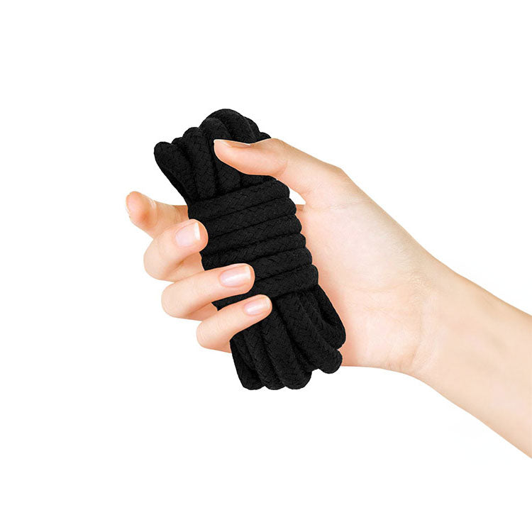 Adam & Eve Premium Bondage Rope – 3 Metre (10 Feet) – Durable and Versatile Black Restraint Rope for Couples