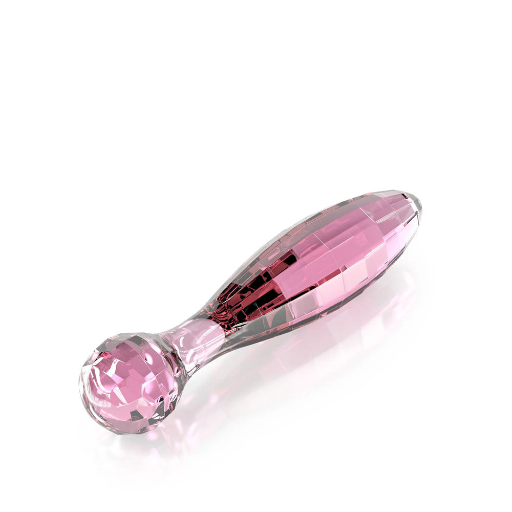 JimmyJane Dillenia Vetro - Body-Safe Pink Glass Dildo (16.3 cm, Gender-Neutral, Wellness-Focused)
