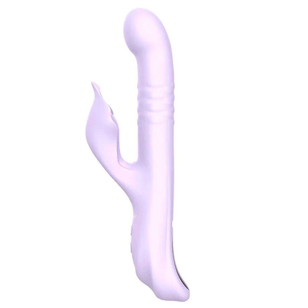EVE'S THROBBER - Lilac 25.4 cm USB Rechargeable Pulsating Rabbit Vibrator - Body-Safe Silicone for Enhanced Wellness
