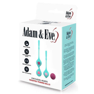 Adam & Eve Eve's Kegel Hearts teal weighted kegel set – image 5