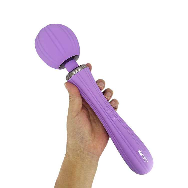 Adam & Eve Vibrator – USB Rechargeable, Body-Safe Silicone – Purple – 29 cm