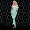 LAPDANCE Gender-Neutral Blue Horizon Maxi Dress – Versatile One Size Fashion Statement