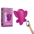 Love Distance REACH - Rose Rechargeable App-Controlled Strap-On Stimulator (Body-Safe, 20 cm)
