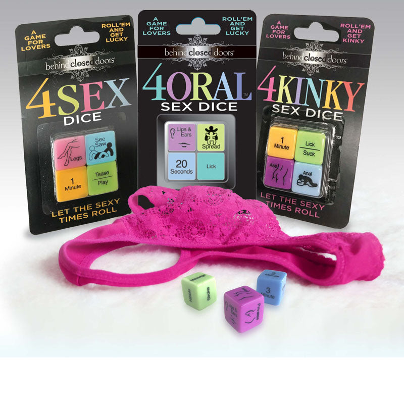 Behind Closed Doors Games – Kinky Dice Set – Multi-Color