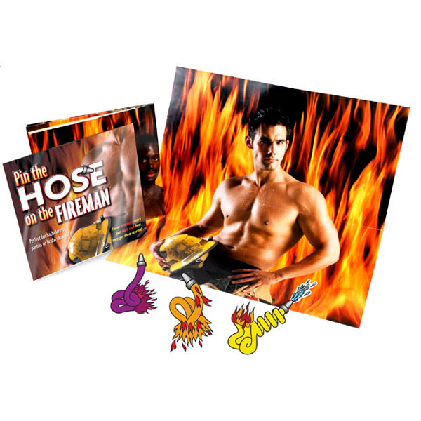 Hens Party Game - Pin the Hose on the Fireman (Fun Group Activity for All)