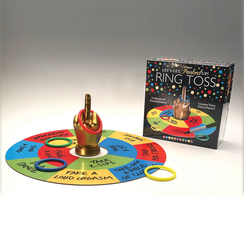 Lets Get Fucked Up Ring Toss – Fun Adult Party Game for All Occasions