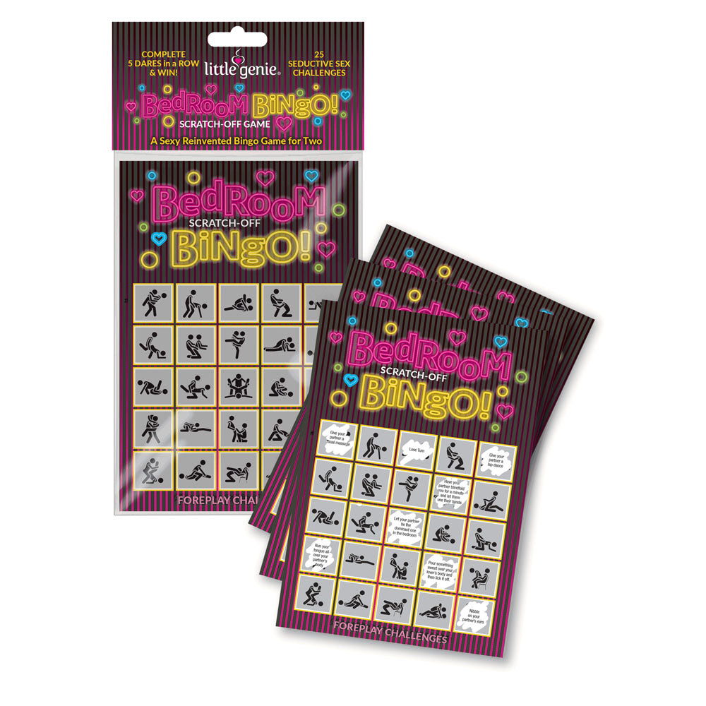 Bedroom Bingo - Interactive Foreplay Scratch-Off Cards for Couples