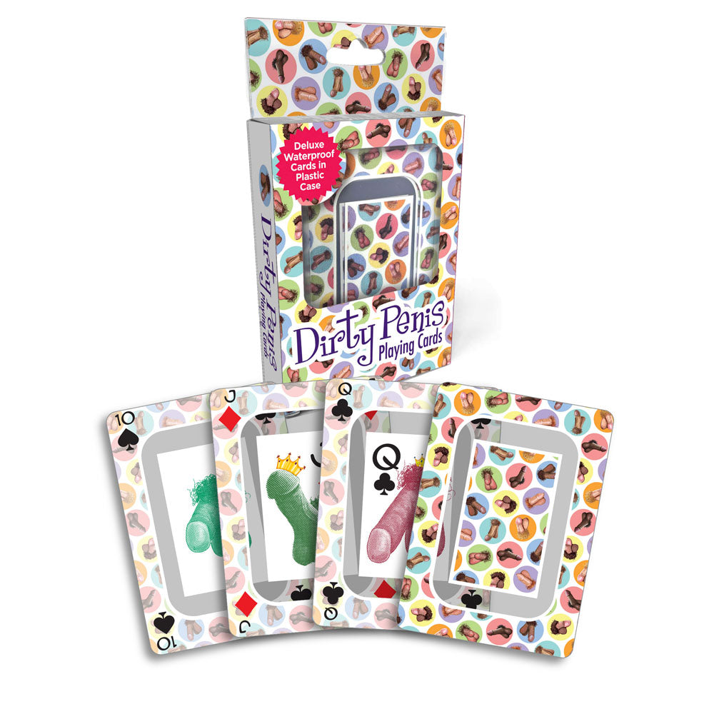 Waterproof Novelty Playing Cards for Fun Adult Games - Dirty Penis Theme
