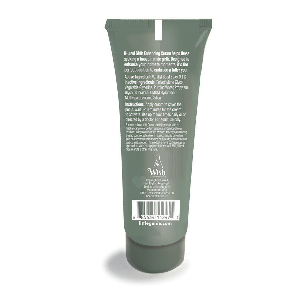 B-LUVD Girth Enhancing Cream - Unisex Thickening Formula - 59 ml Tube
