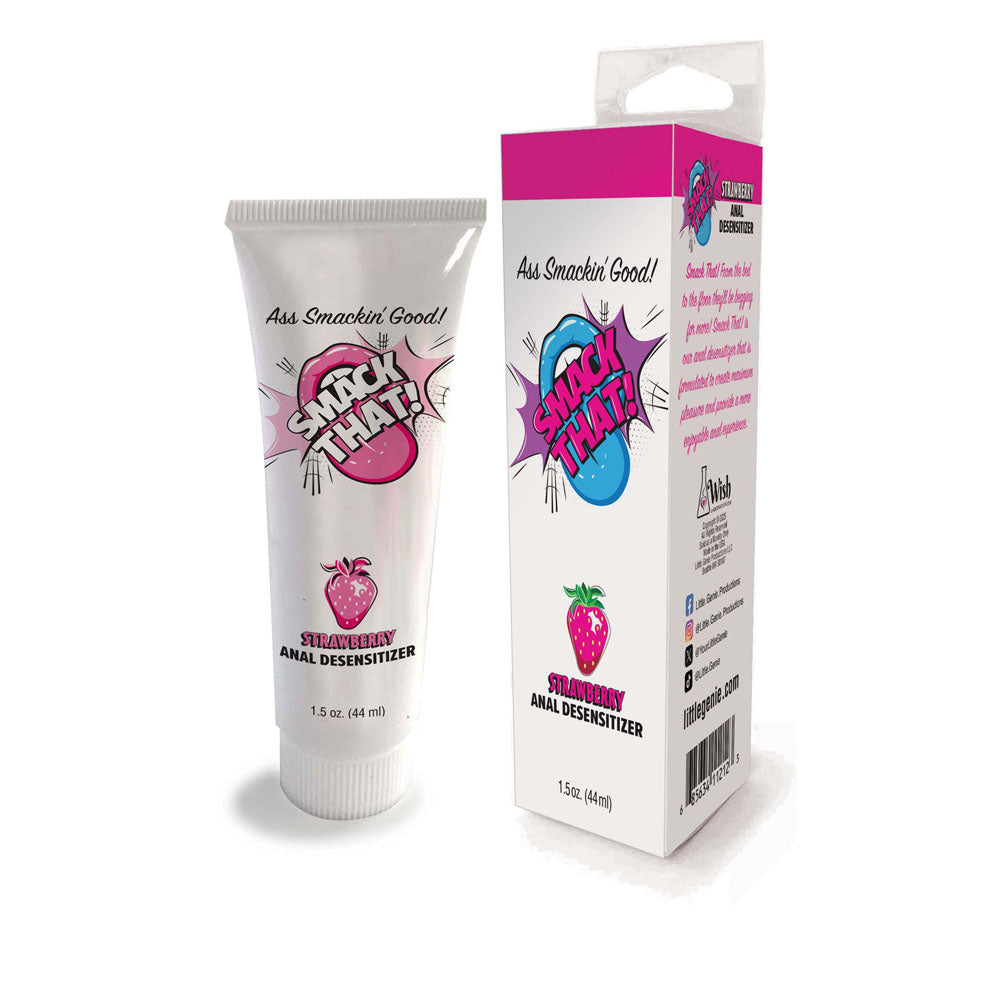 Strawberry Bliss Anal Desensitiser - 44 ml Tube - Body-Safe, Flavored Comfort for Enhanced Pleasure