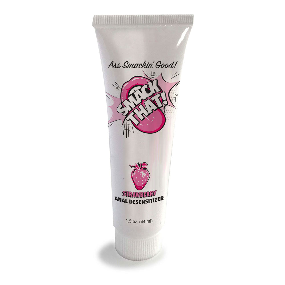 Strawberry Bliss Anal Desensitiser - 44 ml Tube - Body-Safe, Flavored Comfort for Enhanced Pleasure