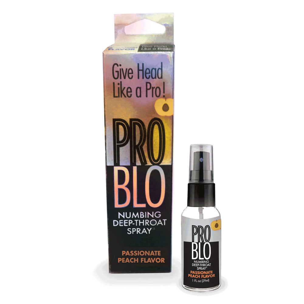 ProBlo Peach Flavored Deep Throat Spray – 30 ml – Body-Safe Oral Enhancer for Wellness