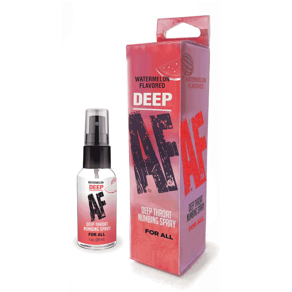 Deep AF Watermelon Flavored Deep Throat Spray – 29 ml (Pleasure Enhancer, Body-Safe, Refreshing Taste)