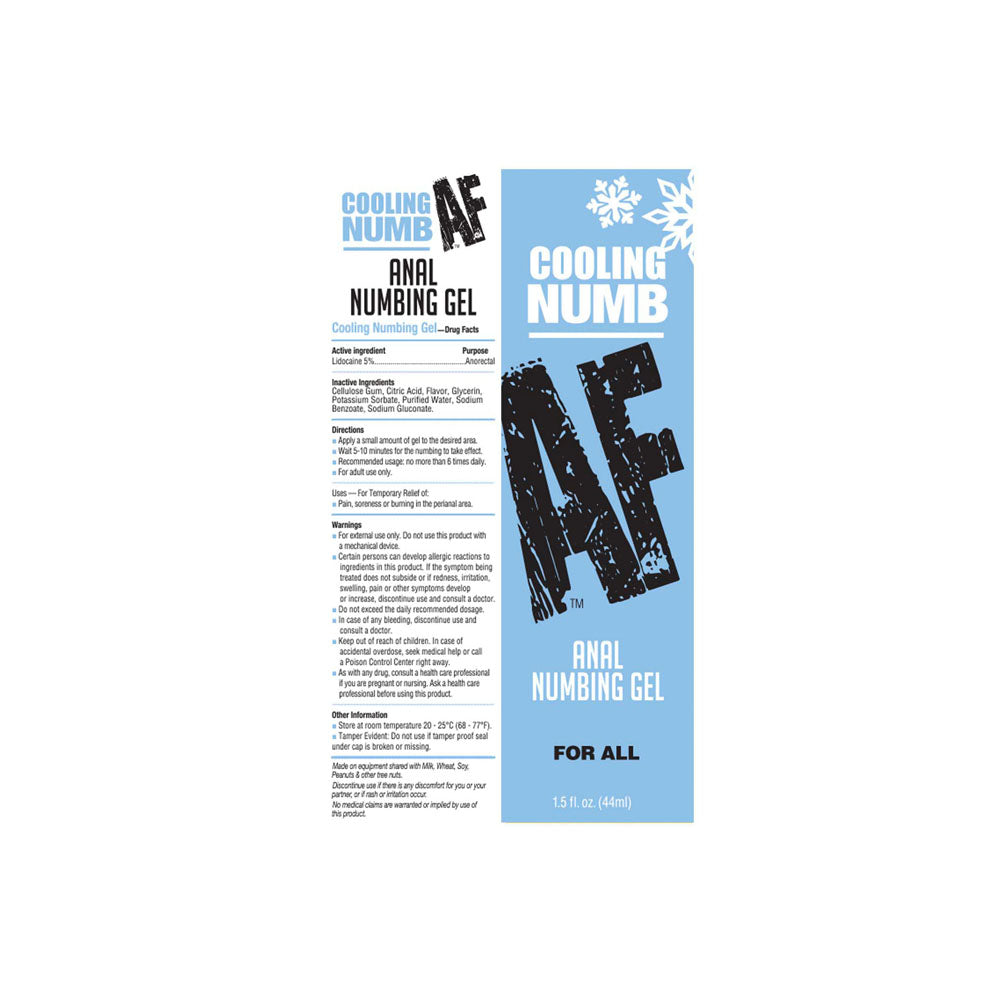 Numb AF Cooling Enhancer – Personal Pleasure – 44 ml Tube