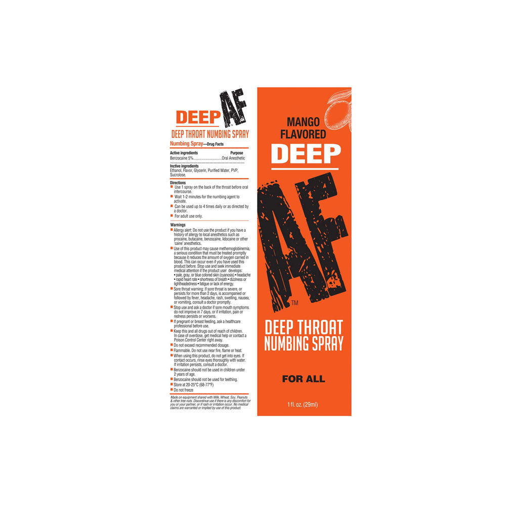 Deep AF Mango Flavoured Enhancer – Personal Pleasure Enhancer – 29 ml