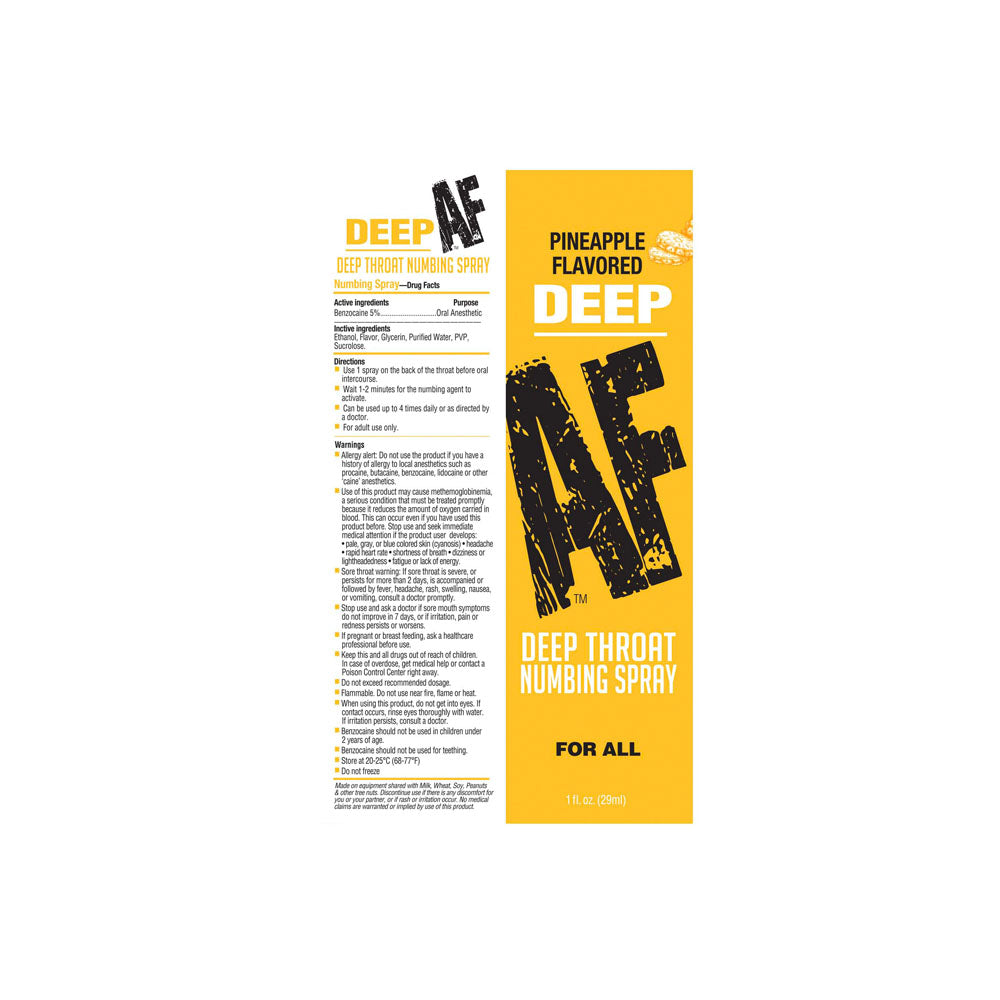 Pineapple Flavoured Enhancer – Deep AF – Personal Pleasure Enhancer – 29 ml