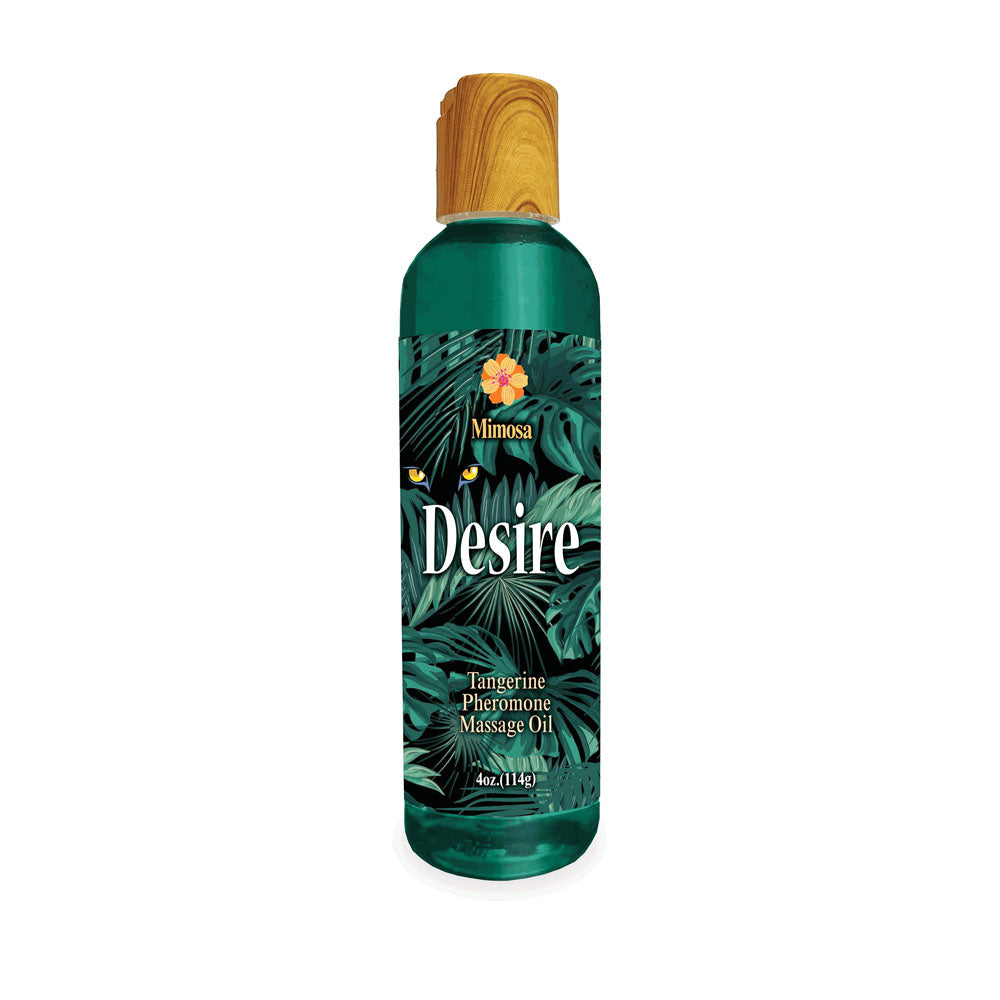 Desire Pheromone Massage Oil - Tangerine Infused Aromatherapy Oil for Couples - 118 ml