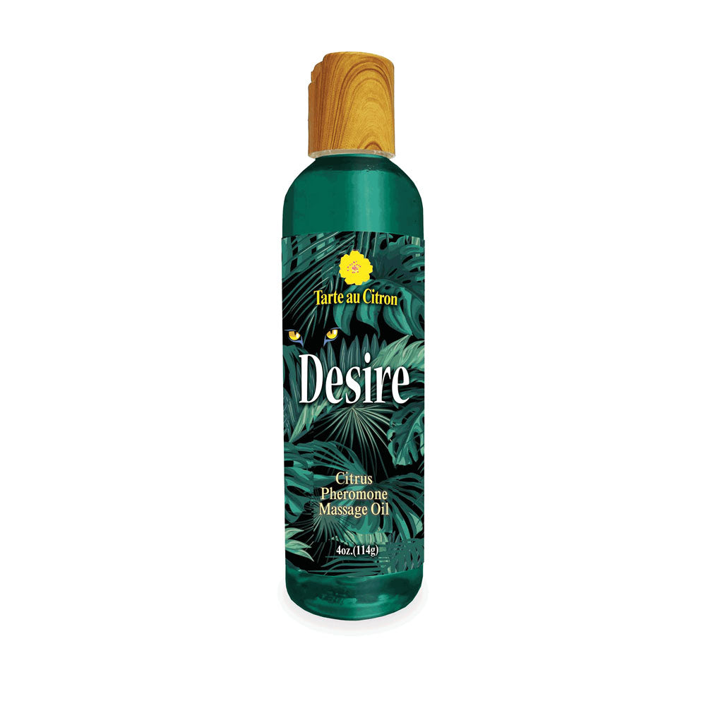 Desire Citrus Scented Pheromone Massage Oil - Body-Safe Formula - 118 ml