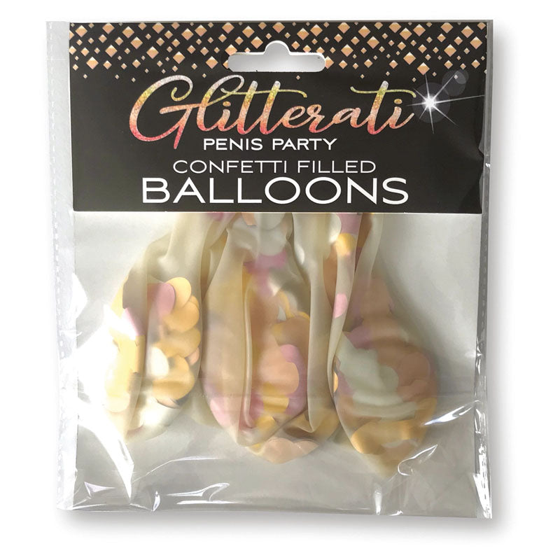Glitterati - Eco-Friendly Confetti Balloons - Vibrant Party Balloons - 5 Pack