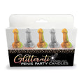Glitterati - Fun Penis Party Candles - Novelty Celebration Candles - 5 Pack (Gender-Neutral, Eco-Friendly)