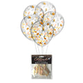 Glitterati - Gender-Neutral Boobie Confetti Balloons - Set of 5 (Eco-Friendly, Celebration Decor)