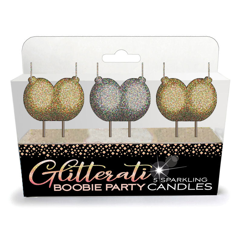 Glitterati - Novelty Boobie Candle Set - 3 Unique and Fun Candles for Home Decor
