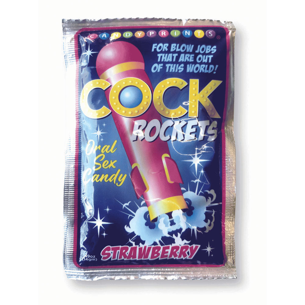 Cock Rockets Strawberry Flavoured Oral Sex Candy – Fun Intimate Treat for Couples – 15 grams