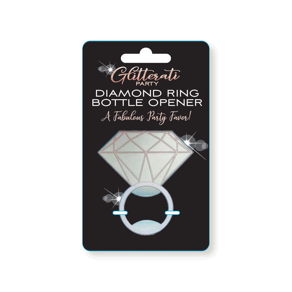 Glitterati Diamond Ring Bottle Opener – Fun & Stylish Novelty Accessory for All Occasions