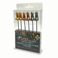 Glitterati Stainless Steel Hors d'Oeuvre Picks - 6 Pack - 18 cm Food Presentation Tools