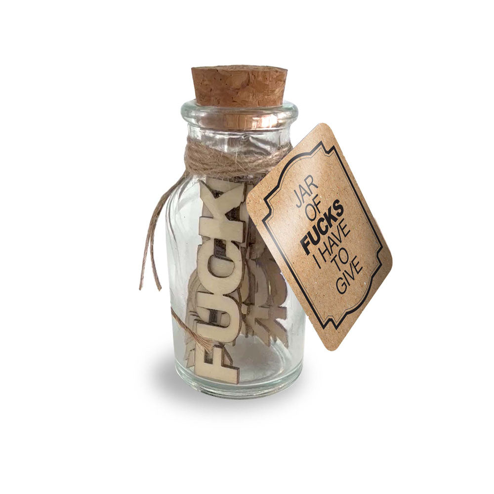Jar of Fucks I Have to Give – 15 Pack Novelty Gift for Carefree Living