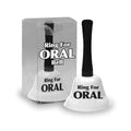 Ring for Oral Bell - White Novelty Bell for Fun & Laughter - Perfect for Parties and Events