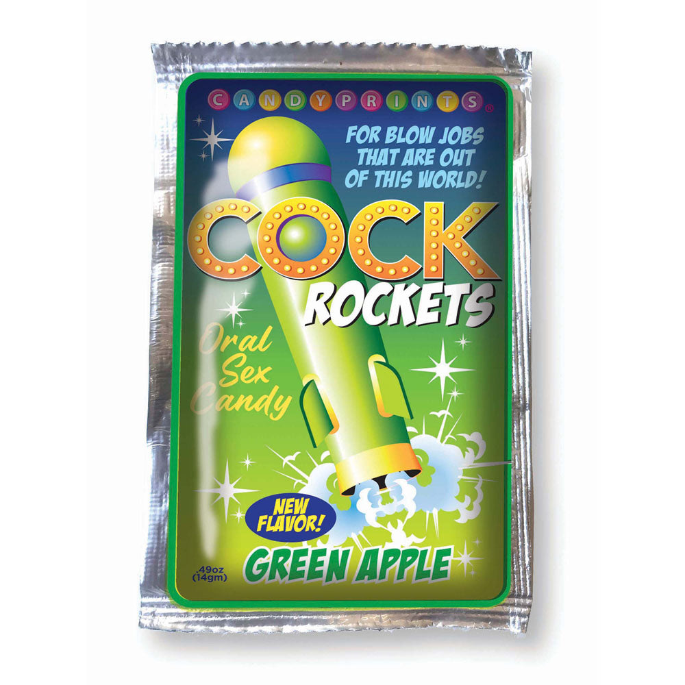 Cock Rockets Novelty Candy – Green Apple Flavour – 15 grams