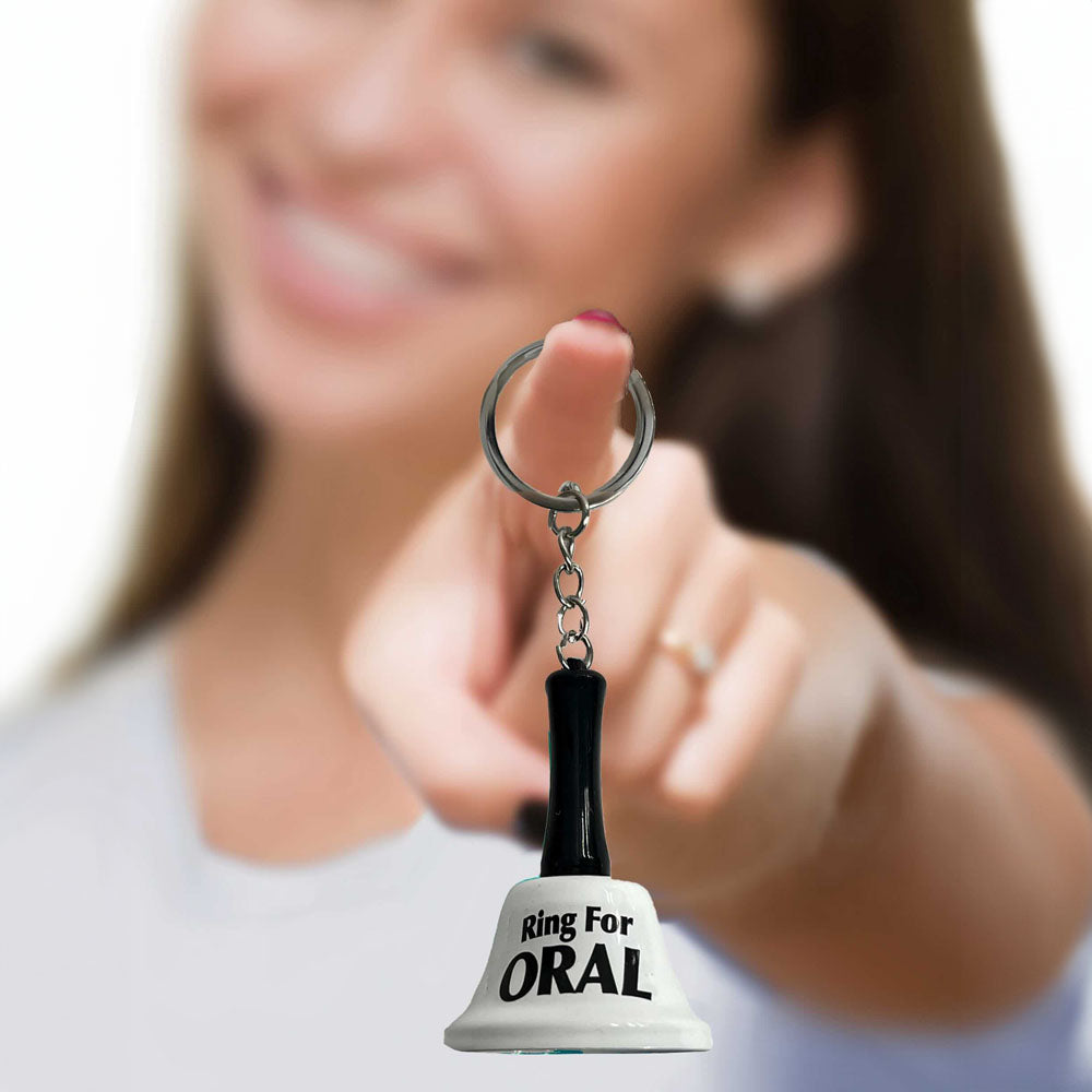Super Fun Novelty Bell Keychain - Oral Play Ring Accessory