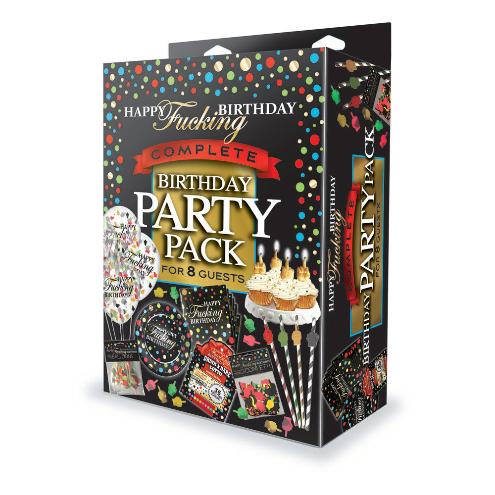 Happy Birthday Celebration Party Pack for 8 Guests – Complete Party Set for Memorable Celebrations