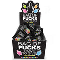 Bag of Fruit-Flavored Lollies - "F*cks I Have to Give" Counter Display - 100 Mini Packs of Fun Treats