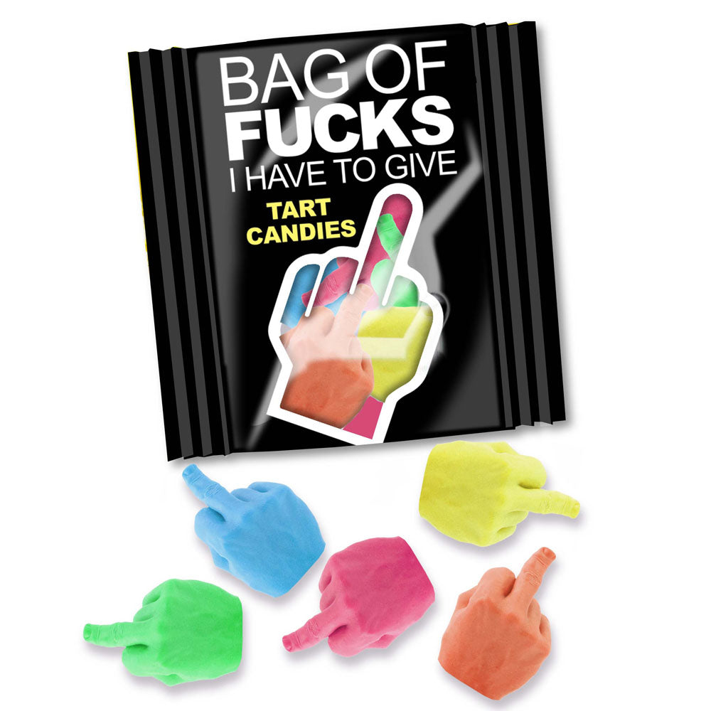 Bag of Fruit-Flavored Lollies - "F*cks I Have to Give" Counter Display - 100 Mini Packs of Fun Treats