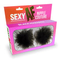 Nipple Couture Reusable Black Marabou Nipple Pasties – Flirty & Body-Safe Design