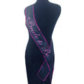 Bride-To-Be Black Sash - Elegant Hens Party Accessory for Celebrating Love