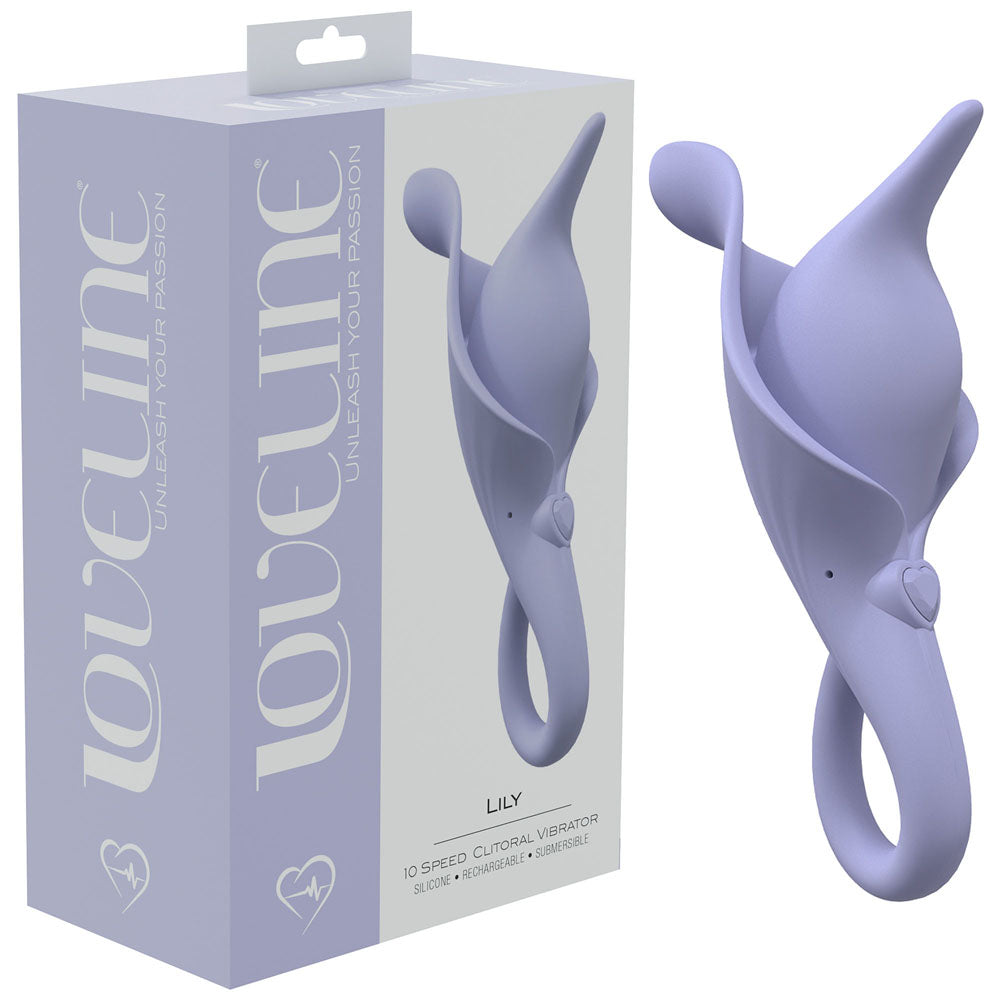 LOVELINE Lily - Lavender USB Rechargeable Body-Safe Stimulator (20 cm)