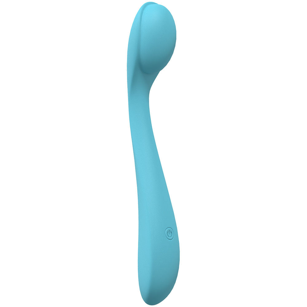LOVELINE Juicy - Blue - 21.5 cm Body-Safe Silicone USB Rechargeable Vibrator