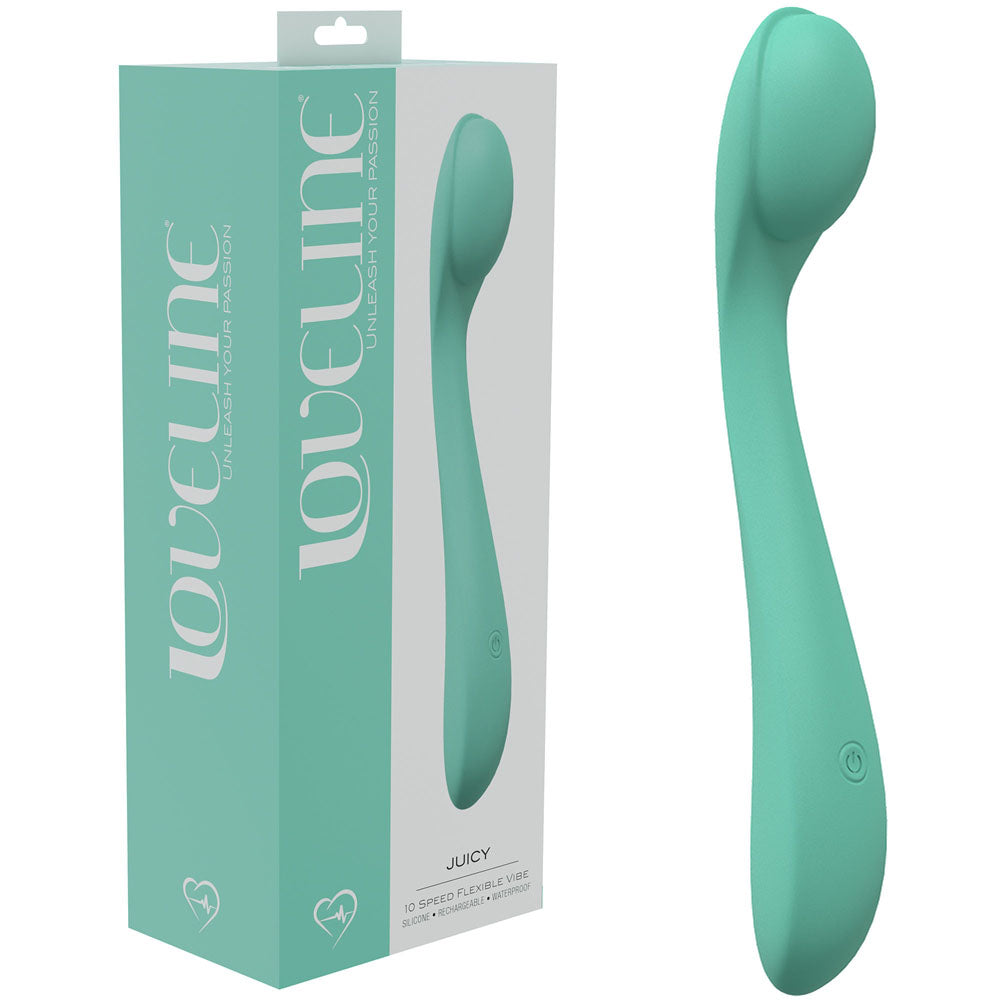 LOVELINE Juicy - Green - 21.5 cm Body-Safe USB Rechargeable Vibrator for Wellness