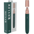 LOVELINE The Traveler - Green 17.6 cm USB Rechargeable Vibrator with Built-in Lube Applicator for Body-Safe Pleasure