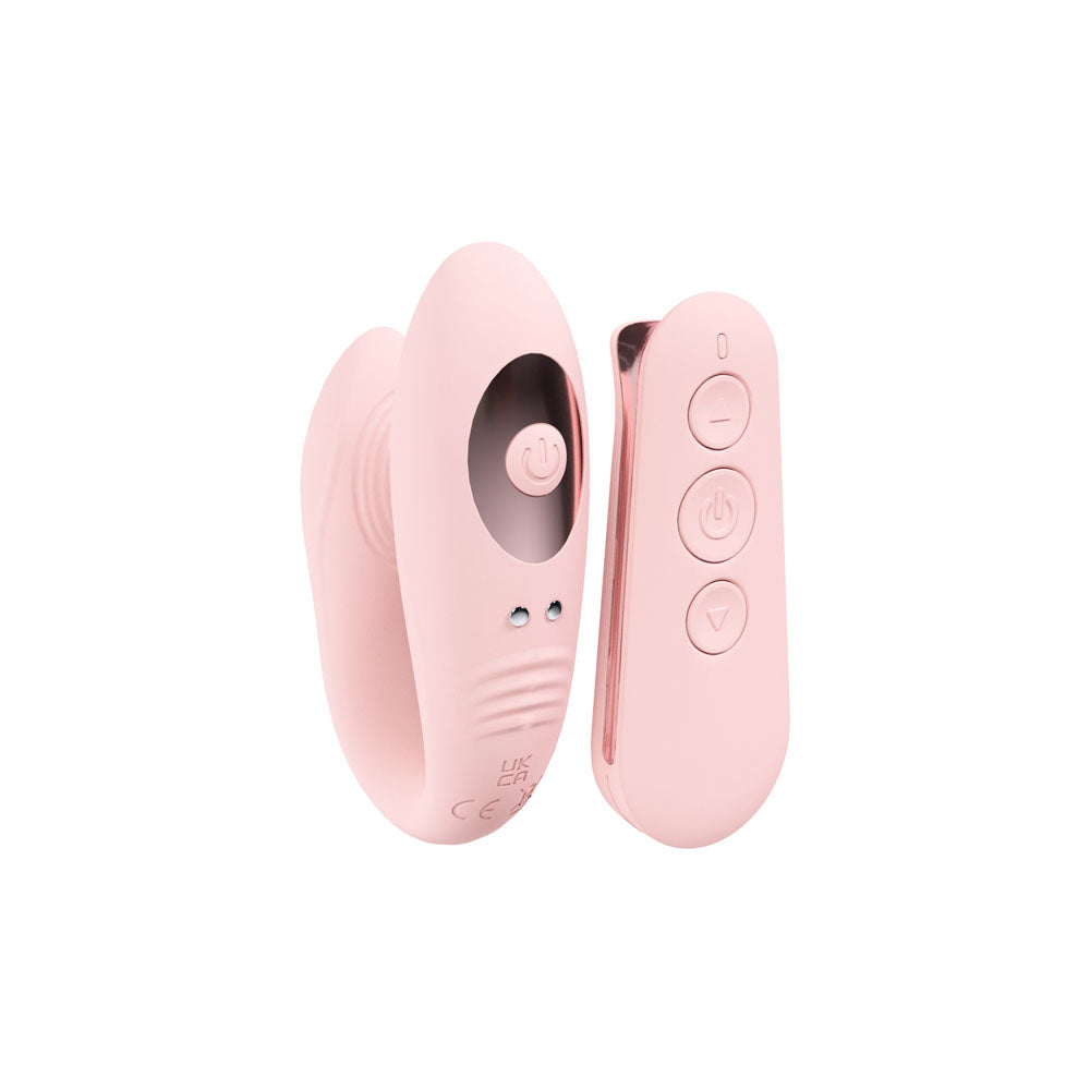 LOVELINE Charme Dual Motor Vibrator – Pink USB Rechargeable with Wireless Remote for Enhanced Pleasure