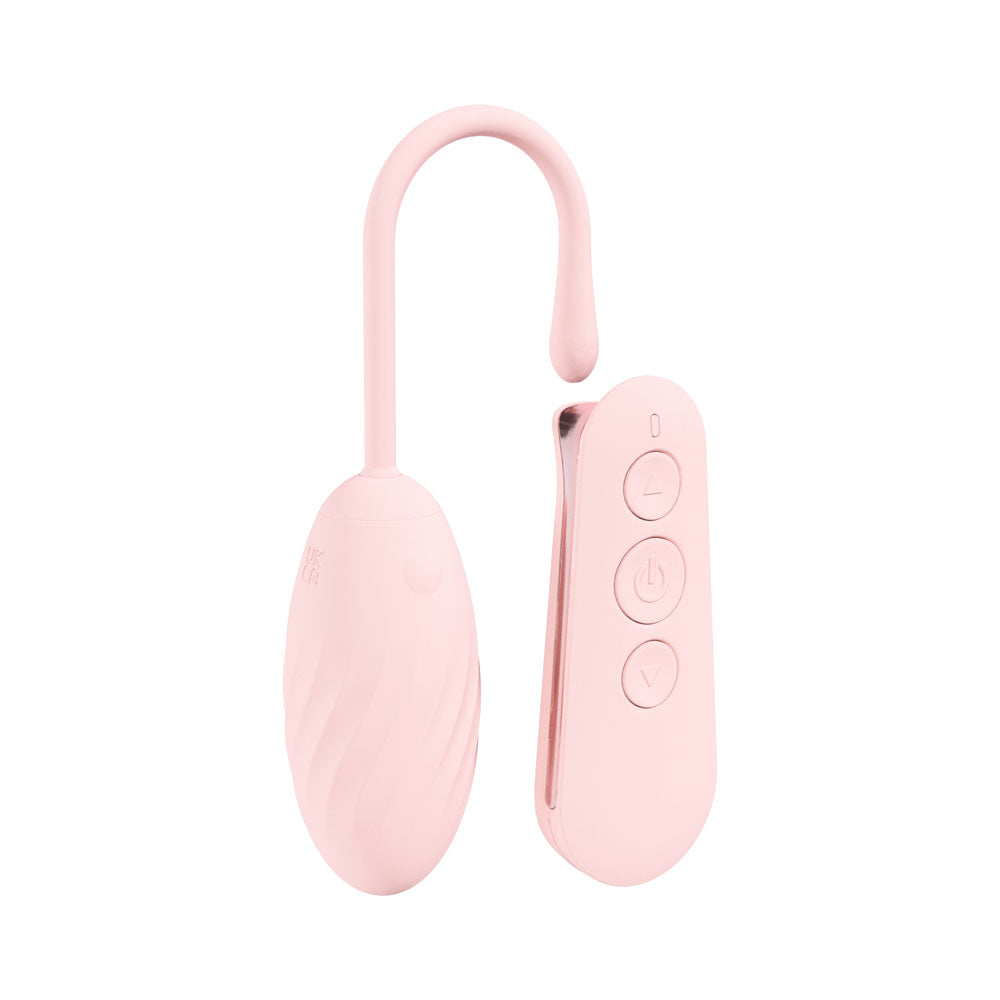 LOVELINE Felicite - Pink USB Rechargeable Vibrating Egg with Wireless Remote Control – Body-Safe, Gender-Neutral Wellness Toy