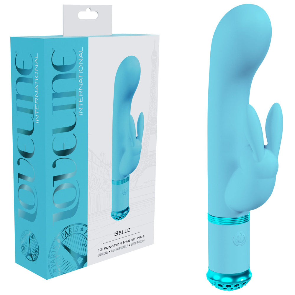 LOVELINE Belle Blue USB Rechargeable Rabbit Vibrator for Women