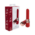 LOVELINE Dahlia - Red 12.5 cm USB Rechargeable Body-Safe Lipstick Vibrator for Wellness