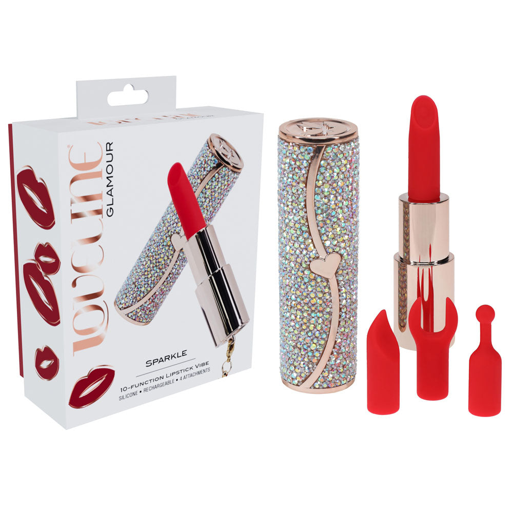 Loveline Vibrator – Rechargeable, Body-Safe Silicone – Red – 8.3 cm