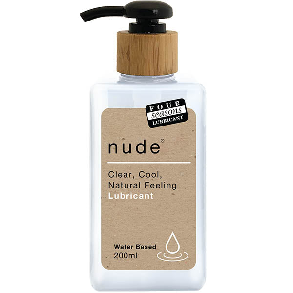 Four Seasons Nude Water-Based Lubricant - 200 ml (Body-Safe, pH-Balanced, Unisex)