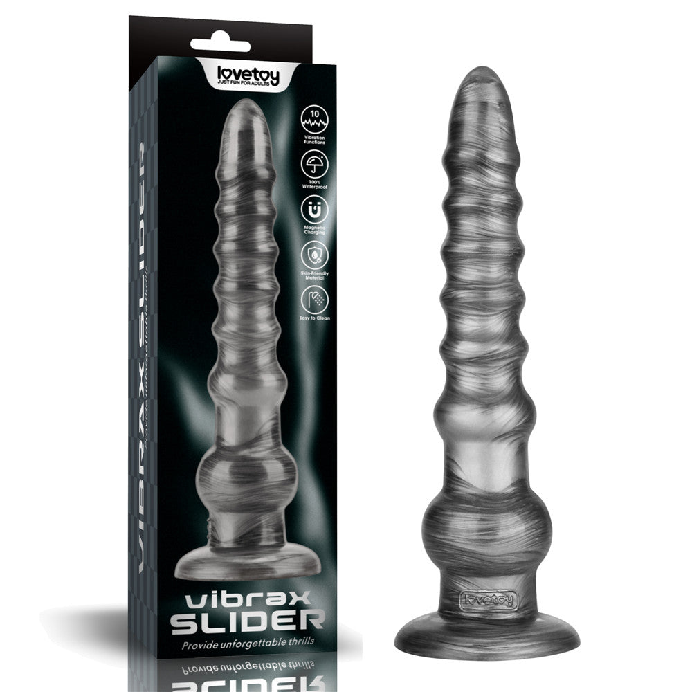 Intimelly Dongs – Rechargeable, Body-Safe Silicone – Grey – 32.3 cm